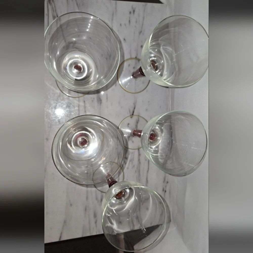 Pier 1 Orbit Spice Water / Wine Goblets